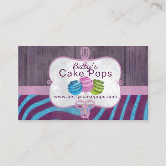 ケーキのポップ・アートのなベーカリーのデザイン 名刺 (正面)