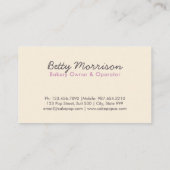 ケーキのポップ・アートのなベーカリーのデザイン 名刺 (裏面)