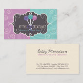 ケーキのポップ・アートのなベーカリーのデザイン 名刺 (正面/裏面)