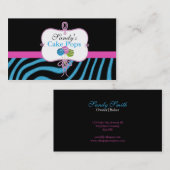 ケーキのポップ・アートのな名刺 名刺 (正面/裏面)