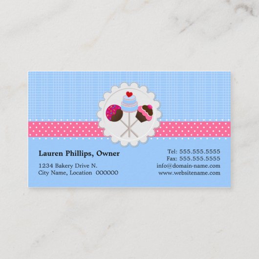 ケーキのポップ 名刺 (裏面)