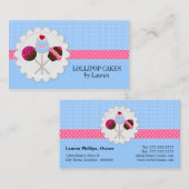 ケーキのポップ 名刺 (正面/裏面)