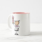 ケーキのマグを焼くこと ツートーンマグカップ (正面左)