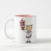 ケーキのマグを焼くこと ツートーンマグカップ (左)