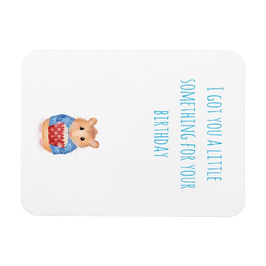 ケーキのマグネット誕生日プレゼント付き可愛いハムスター マグネット (横)