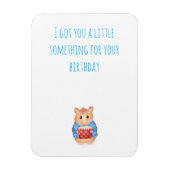 ケーキのマグネット誕生日プレゼント付き可愛いハムスター マグネット (縦)