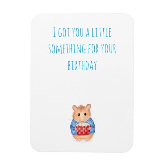 ケーキのマグネット誕生日プレゼント付き可愛いハムスター マグネット (縦)