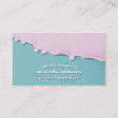 ケーキのロゴ |の転がピン |つや消し 名刺 (裏面)