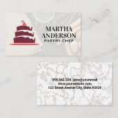 ケーキのロゴ | ベーキング成分 名刺 (正面/裏面)