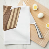 ケーキの切れ キッチンタオル (四つ折り)