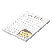 ケーキの切れ!To Doパーソナライズされたリスト ノートパッド (回転)