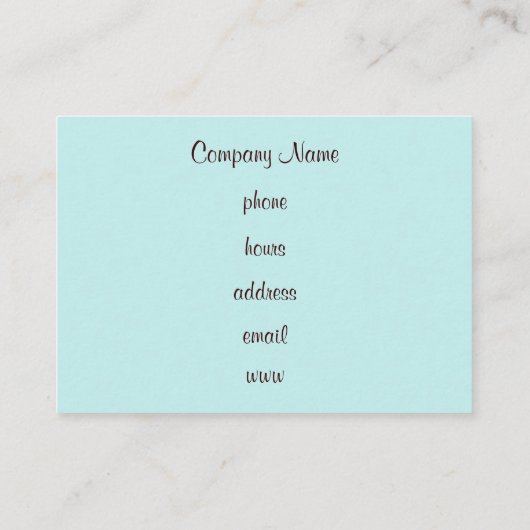 ケーキの名刺 名刺 (裏面)