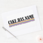 ケーキの名前2 - AC 長方形シール (封筒)