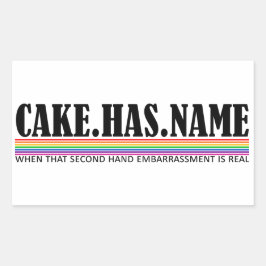 ケーキの名前2 - AC 長方形シール