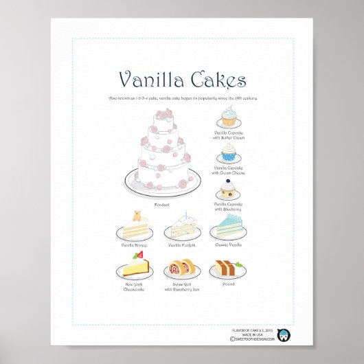 ケーキの味，バニラ， 8X10 ポスター (正面)