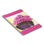 ケーキの夢 キュートな子供のアート ノートブック (右側)