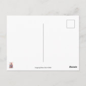 ケーキの幸せなウサギ ポストカード (裏面)