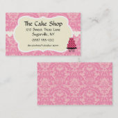 ケーキの店のパン屋のベーカリーの名刺 名刺 (正面/裏面)