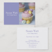 ケーキの店のベーカリーの名刺 名刺 (正面/裏面)