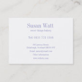 ケーキの店のベーカリーの名刺 名刺 (裏面)