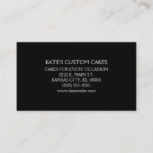 ケーキの店 名刺 (裏面)