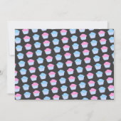 ケーキの性別発表パーティー 招待状 (裏面)