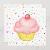 ケーキの招待状 招待状 (正面/裏面)