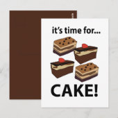 ケーキの時間だ！ケーキだ！ ポストカード (正面/裏面)