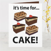 ケーキの時間だ！ケーキの時間だ！ カード (黄色い花)