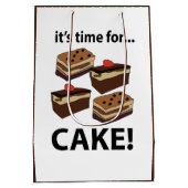 ケーキの時間だ ミディアムペーパーバッグ (裏面)