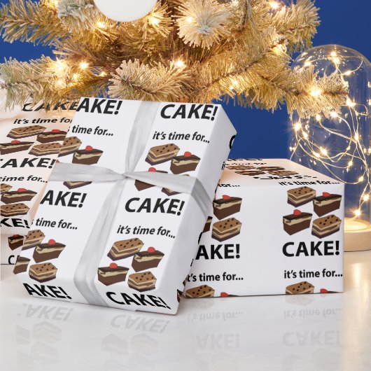 ケーキの時間だ ラッピングペーパー (クリスマス)