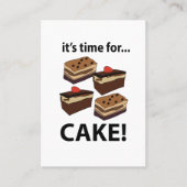 ケーキの時間だ 名刺 (正面)