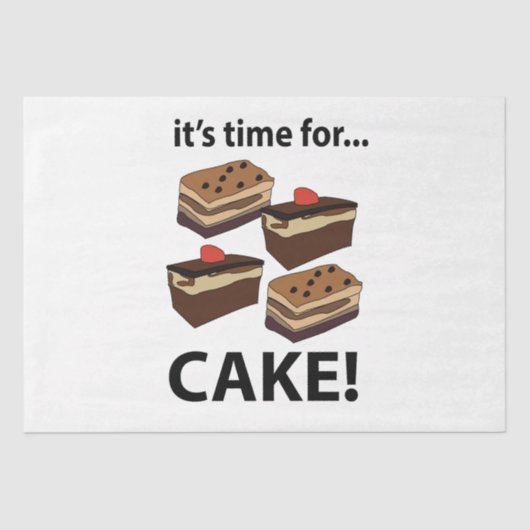 ケーキの時間だ 薄葉紙 (正面)