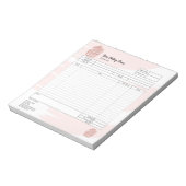 ケーキの焼き売りミキサー注文フォーム請求書 ノート (回転)