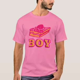 ケーキの男の子。 陽気な言葉 Tシャツ