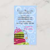 ケーキの芸術のベーカリー 名刺 (裏面)