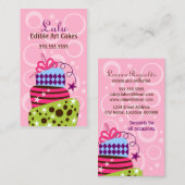 ケーキの芸術のベーカリー 名刺 (正面/裏面)