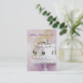 ケーキの芸術II -縦のスタイル 名刺 (スタンド正面)