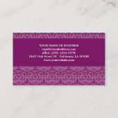 ケーキの装飾者のパーティーのオルガナイザーの名刺 名刺 (裏面)