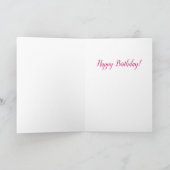 ケーキの誕生日グリーティングカード付き可愛いウサギ カード (内部)