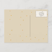 ケーキの誕生日パーティーで可愛い太ったリトルバニー インビテーションポストカード (裏面)