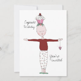 ケーキの誕生日招待状テンプレート 招待状