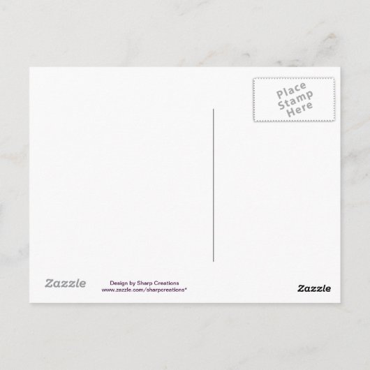 ケーキの誕生日 ポストカード (裏面)