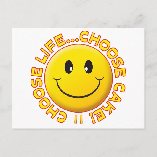 ケーキの選択 ポストカード (正面)