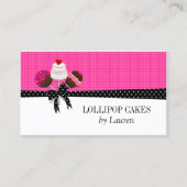 ケーキはショッキングピンクをぽんと鳴らします 名刺 (正面)