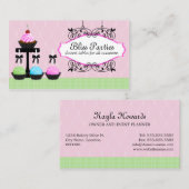 ケーキはデザートのテーブルをぽんと鳴らします 名刺 (正面/裏面)