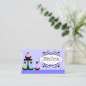 ケーキはデザートのテーブルをぽんと鳴らします 名刺 (スタンド正面)