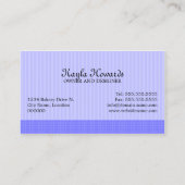 ケーキはデザートのパン屋をぽんと鳴らします 名刺 (裏面)