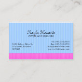 ケーキはデザートの名刺をぽんと鳴らします 名刺 (裏面)