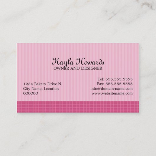 ケーキはデザートをぽんと鳴らします 名刺 (裏面)